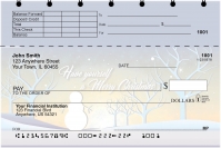 Sunsets and Snow Top Stub Personal Checks