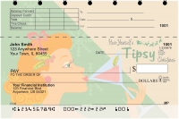 Holiday Spirits Top Stub Personal Checks