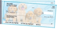 Golden Retriever Pups Keith Kimberlin Side Tear Personal Checks