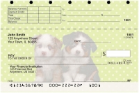 Australian Shepherd Pups Keith Kimberlin Top Stub Personal Checks