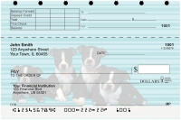 Boston Terrier Pups Keith Kimberlin Top Stub Personal Checks