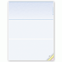 Blank Laser Checks, Top Format