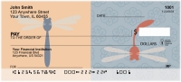 Retro Dragonflies Personal Checks