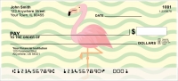 Wading Flamingos Personal Checks