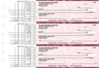 Burgundy Marble Multi Purpose Business Checks