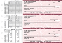 Burgundy Marble Payroll Business Checks