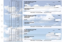 Clouds Multi Purpose Designer Business Checks