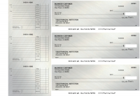 Brushed Metal Accounts Payable Designer Business Checks