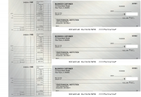 Brushed Metal Multi Purpose Designer Business Checks