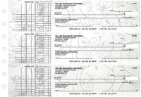 Vintage Multi Purpose Designer Business Checks