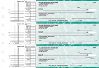 Teal Marble Multi Purpose Business Checks