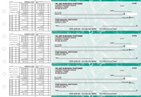 Teal Marble Payroll Business Checks