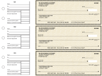 Tan Parchment General Business Checks