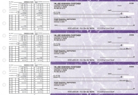 Purple Marble Payroll Business Checks