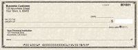 Tan Parchment Business Pocket Checks