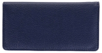 Navy Leather Side Tear Cover Personal Checks