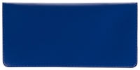 Blue Vinyl Side Tear Checkbook Cover Personal Checks