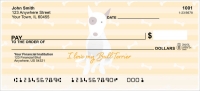 My Bull Terrier Loves Me Personal Checks