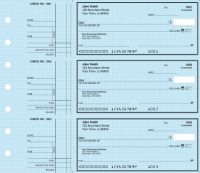 Blue Safety Deskset Personal Checks Style 2