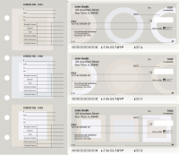 Mocha Geometrics Designer Deskset Checks