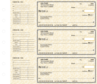 Parchment Deskset Personal Checks
