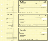 Yellow Safety Deskset Personal Checks Style 2