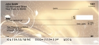 Abstract Black Gold Personal Checks