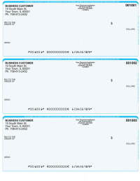 Teal Safety 3 Per Page Laser Checks