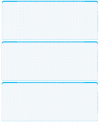 Teal Safety Blank 3 Per Page Laser Checks