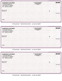 Violet Safety 3 Per Page Laser Checks