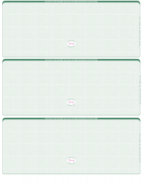 Green Safety Blank High Security 3 Per Page Laser Checks