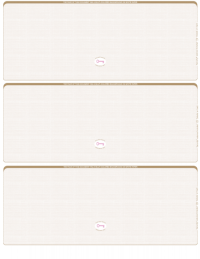 Tan Safety Blank High Security 3 Per Page Laser Checks