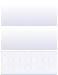 Blue Safety Blank Bottom Laser Checks