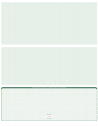 Green Safety Blank High Security Bottom Laser Checks