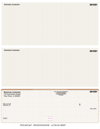 Tan Safety High Security Bottom Laser Checks