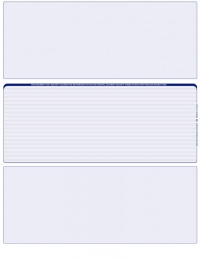 Blue Lines Blank Middle Laser Checks