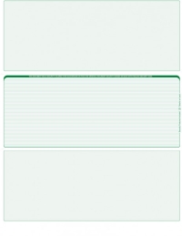 Green Lines Blank Middle Laser Checks