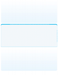 Teal Safety Blank Middle Laser Checks