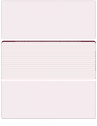 Burgundy Lines Blank Middle Laser Checks