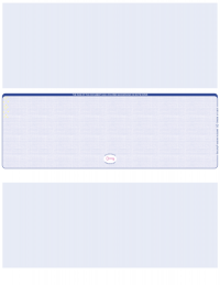 Blue Safety Blank High Security Middle Laser Checks