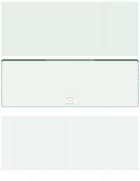 Green Safety Blank High Security Middle Laser Checks
