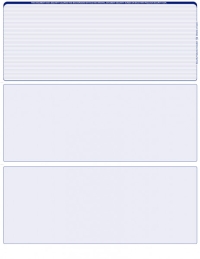 Blue Lines Blank Top Laser Checks