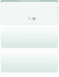 Green Safety Blank Hologram Top Laser Checks