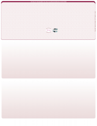 Burgundy Safety Blank Hologram Top Laser Checks