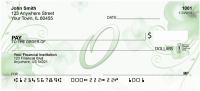 Floral Monogram O Personal Checks