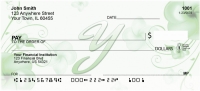 Floral Monogram Y Personal Checks