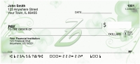Floral Monogram Z Personal Checks