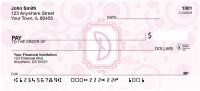 Bubbly Monogram D Personal Checks