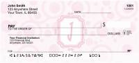 Bubbly Monogram I Personal Checks