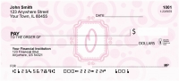 Bubbly Monogram O Personal Checks